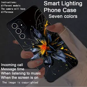 Colorful intelligent voice controlled luminous phone case suitable for S26Ultra/S25Ultra/S24/S22Ultra/S23Ultra/S21Ultra/S20Ultra/S10+/S9+/S10 5G/Note20Ultra/Note10+/Note8/Zfold 7/Zfold 6/Z Flip7/Z Flip6  Intelligent luminous voice controlled phone case -