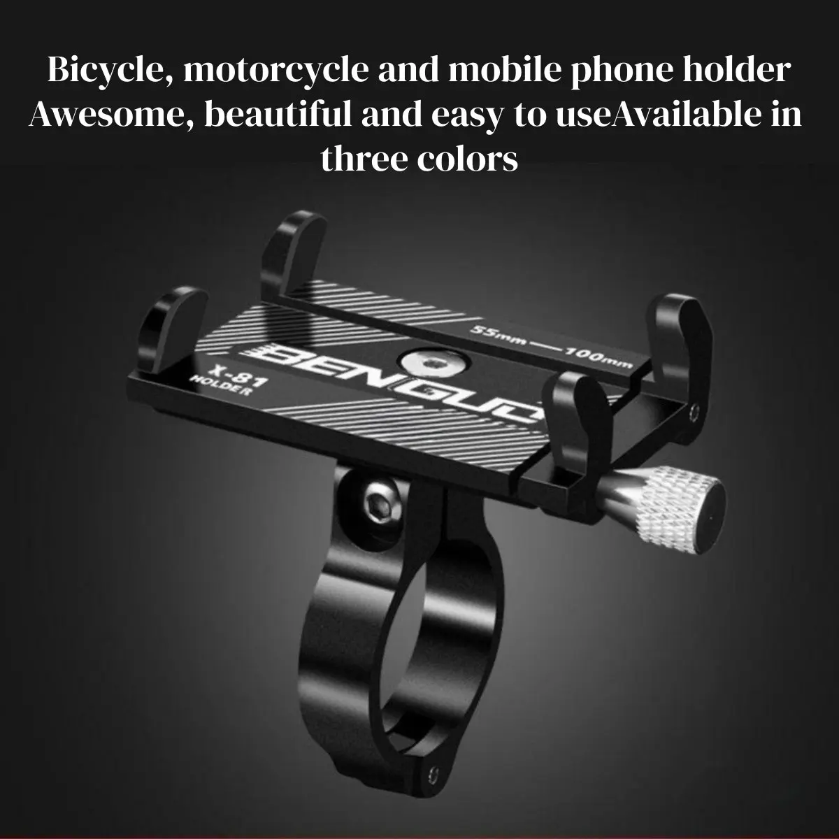 Adjustable 360° Rotating Phone Mount, Handlebar GPS Holder for E-Scooters, Bicycles, Motorcycles, Universal Smartphone Accessory, Motorcycle Accessories