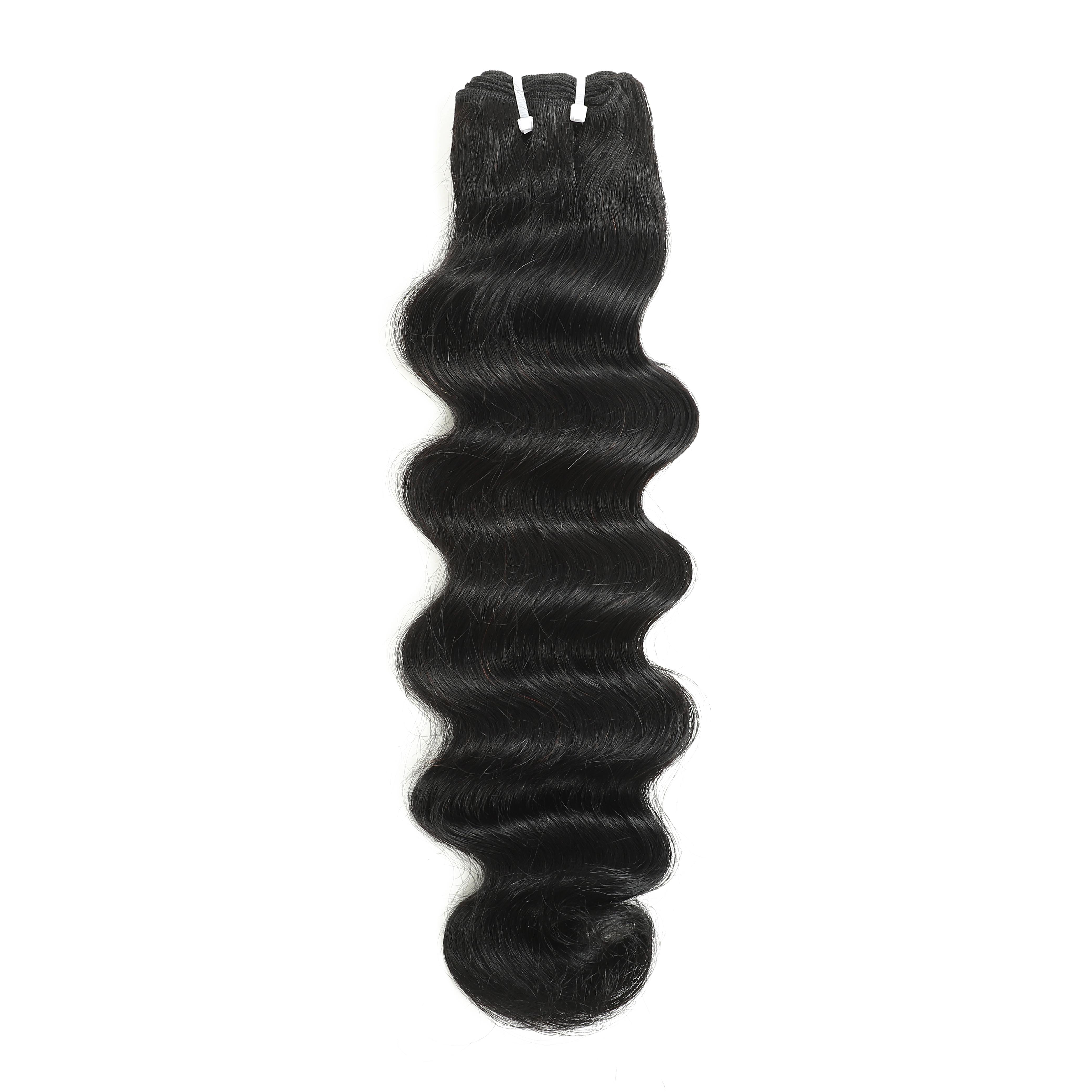Karlami 100% Virgin Human Hair Body Wave Bundles 12A Straight Hair Bundles 3/4 Bundles Deep Wave Burmese Curly Bundles with 5x5 Closure Human Hair Bundles for Women Natural Black