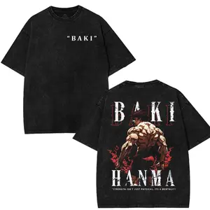 Baki Hanma Classic Mens T Shirt Tank Top Anime Boxing Graphic Tee Streetwear Casual Gym Wear Soft Breathable Fabric Loose Fit Crew Neck Sleeveless Comfortable Everyday Outfit Seamless Stylish Gift For Anime Fans Martial Arts Enthusiasts