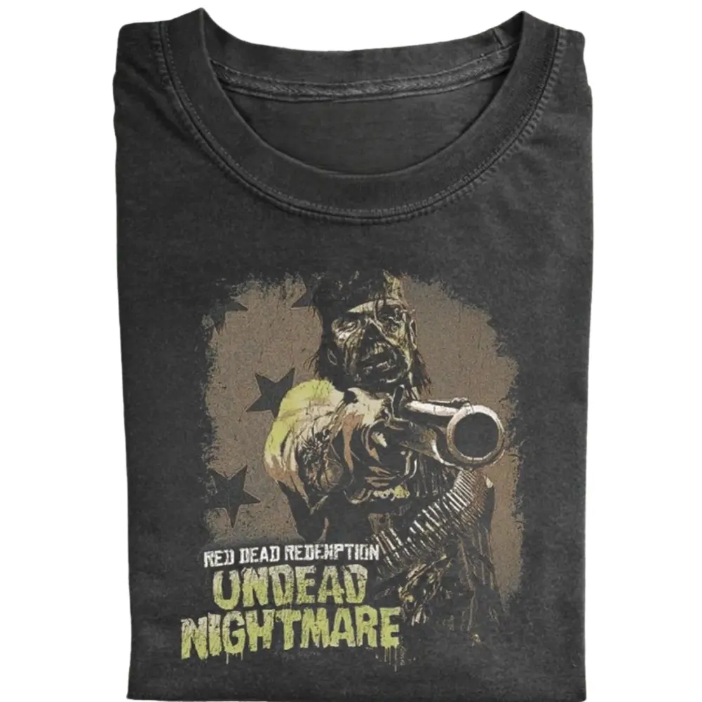 Vintgae Red Dead Undead Shirt, Video Game Apparel, Undead Outlaw T-shirt, Gaming Fan Gift, Unisex Cowboy Shirt, Red Dead Zombies Tee