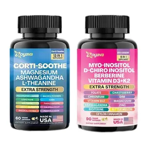 2 packs Soothe & SmoothBundle Cortisol andMyoinositol All-in-One Supplement -MultivitaminCombo withExtraStrengthingredients-MADE IN USA