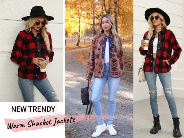 ZEAGOO Women's Cozy Fleece Jacket Western Aztec Print Button Down Coat with Pockets Casual Warm Outwear 2025 Winter Outerwear Outdoor ZEAGOO Women's Cozy Fleece Jacket Western Aztec Print Button Down Coat with Pockets Casual Warm Outwear 2025 Winter Outerwear Outdoor