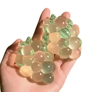 Super clear crystal grape squeezeable sun rose stress relief toy, a popular soft rubber toy.