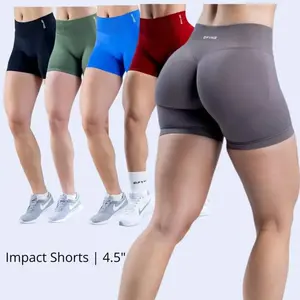 DFYNE Impact Shorts High Stretch Cotton Fabric with Subtle Glute Contour for Gym Yoga Wear Medium Support Fitted Design