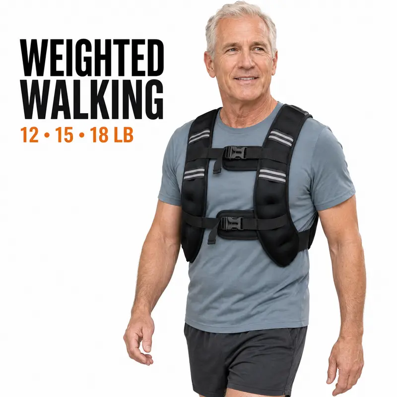 【Summerwins】Unisex Weighted Vest for Men Women, Strength Equipment Workout Gear, Adjustable Weight Vest 10-18 lbs for Bodyweight Exercise, CrossFit, Calisthenics Training, Comfort Fit Gym Weight Vest with Phone Pouch, Fast US Shipping
