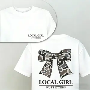 Coquette Bow Camo Tee – Pretty meets bold.The oversized tee that steals the scene, softly.  tiktok shop deals    graphic tee