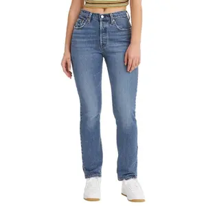 Levi's Women's 501 High Rise Straight Leg Tailored Fit Full Straight-Leg Jeans