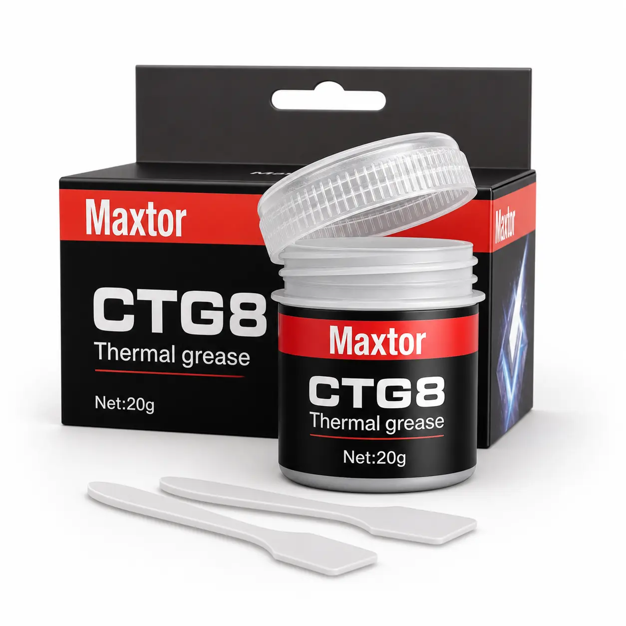 Maxtor CTG8EL 20G Thermal Paste, 12.8W/mK High Conductivity Cooling Compound for CPU, GPU, PS5 and Gaming Devices