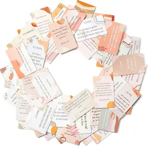 Prayer Cards, 70 Unique Bible Verse Boho Theme, Mini Scripture Cards for Women and Men, with Verses, Christian