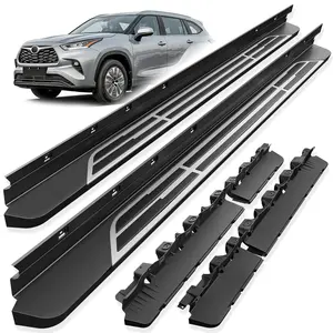 【Yzona】Running Boards Compatible with 2020-2025 Toyota Highlander L, LE, XLE, SE, XSE, Limited, Platinum, Hybrid, Bronze Edition, 500Lbs Capacity Aluminum Alloy and ABS Side Steps Nerf Bars