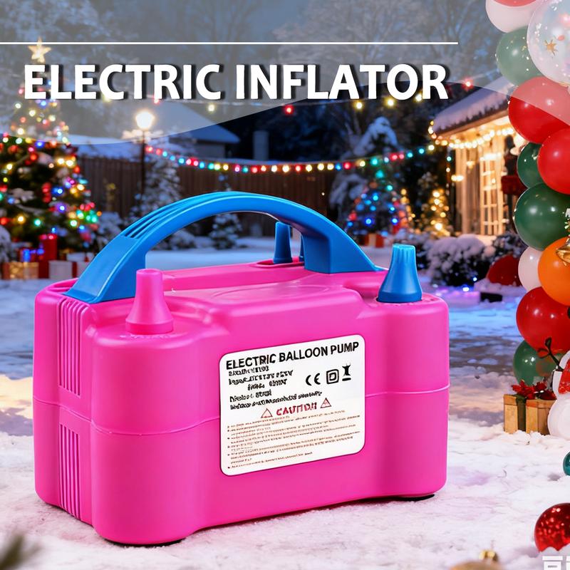 high-power electric balloon inflator balloon inflator double-hole automatic inflator inflatable ball machine wedding room balloon blowing weapon