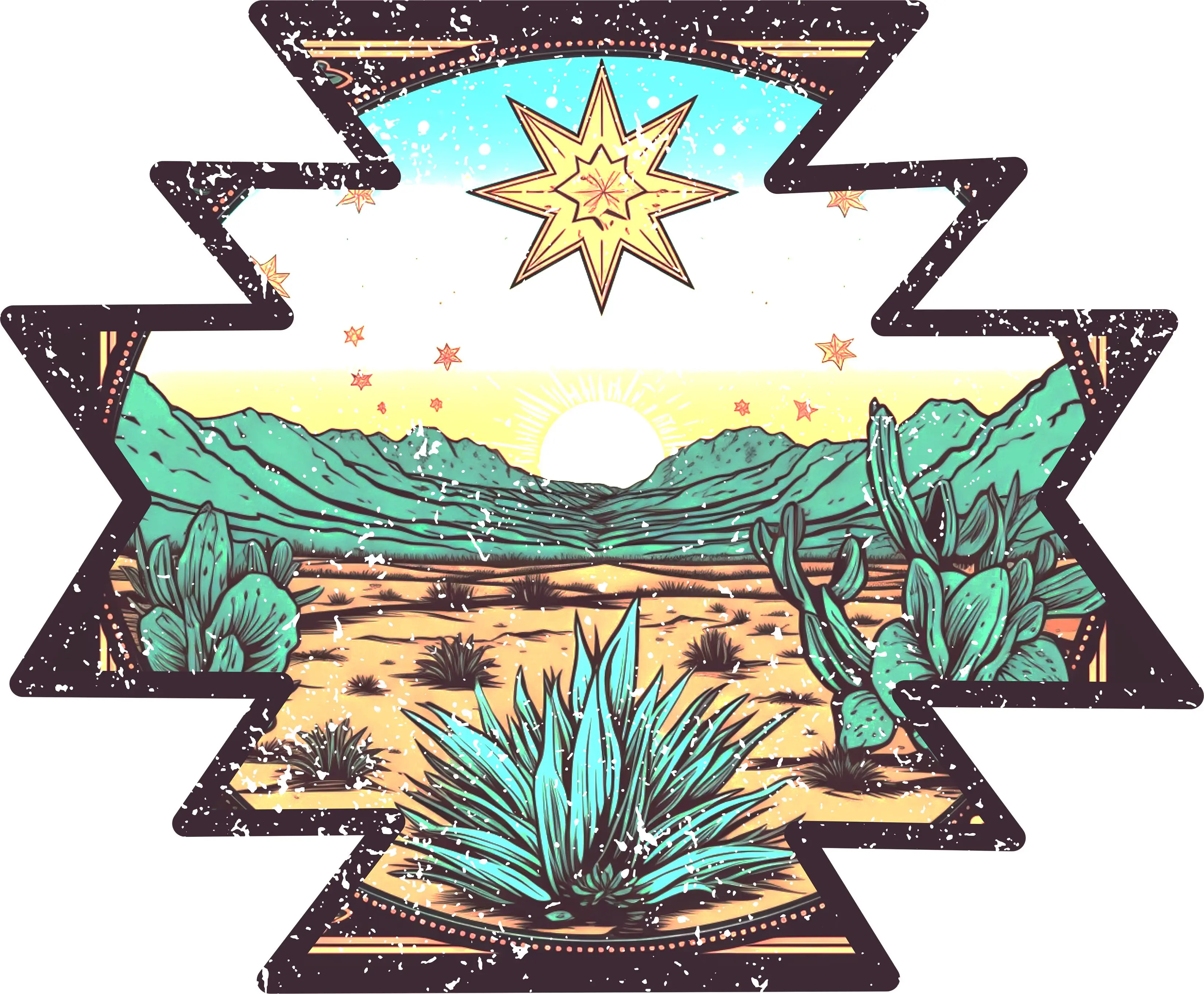 DTF Transfer – Desert Scene Multi Sizes (CO-SC004)