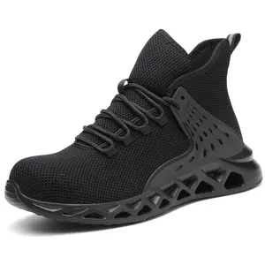 Steel Toe Work Boots for Men Women Safety Shoes Lightweight Work Sneakers for Industrial Construction