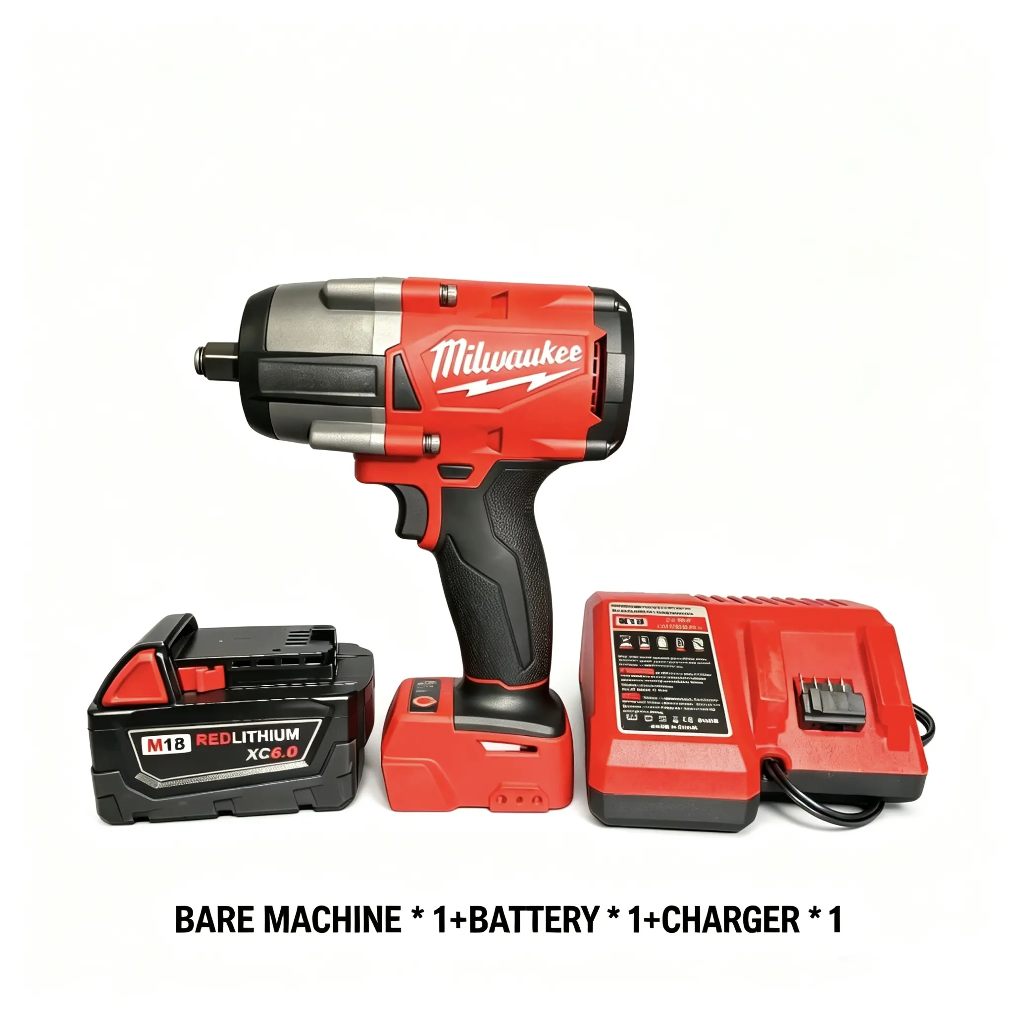 Milwaukee M18 Impact Wrench - 1000 Nm Torque, Ideal for Decoration, Auto Repair Tasks (Tools & Hardware, Hand Tools Accessory)