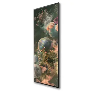 212 MAIN Bloom Space Beige Framed Wall Art, 16x48 in., Artistic Artwork for Elegant Room Decoration, Home Supplies (Model C1FC1648MM762R)