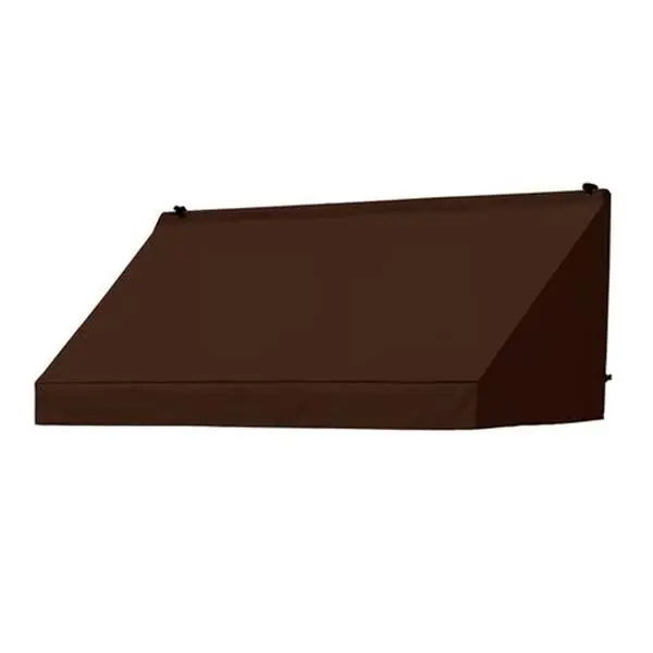 IDM Worldwide Classic Aluminium Awning - 6 ft, Ebony, Straight Edge, Commercial Grade Hardware, Sun Protection, Corrosion Res., Rustproof, Sunsational Select Fabric, UV Blocker, Water/Sand/Sweat Resistant, Ideal for DIY Enthusiasts, Do It Yourselfers, 6Ft
