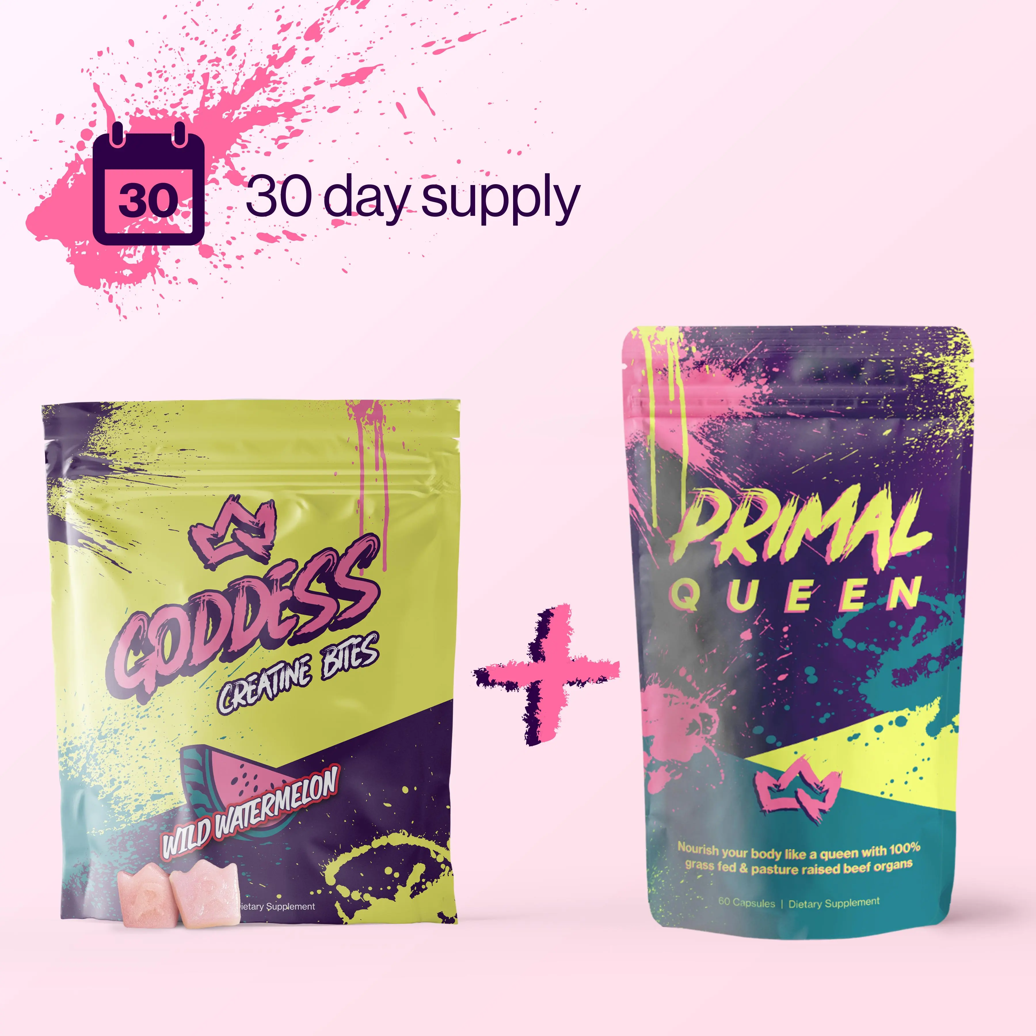 The Goddess Bundle *TikTok Exclusive* - Primal Queen Beef Organ Capsules + Goddess Creatine Bites - 30 Day Bundle The Goddess Bundle *TikTok Exclusive* - Primal Queen Beef Organ Capsules + Goddess Creatine Bites - 30 Day Bundle