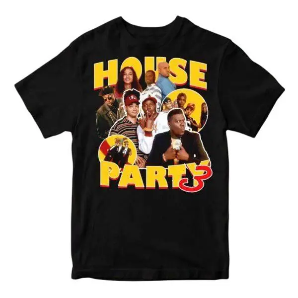 House Party 3 (1994) Comedy Movie Poster Vintage Graphic T-Shirt Tee for Fans