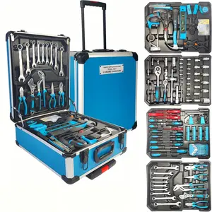 799pcs Tool Sets for Men, ToolBox with Tools, Tool Kit with Rolling Tool Box, Complete Tool Box Set,Household Tool Set, Aluminum Trolley Case Tool Setas, Gift On Father'sDay