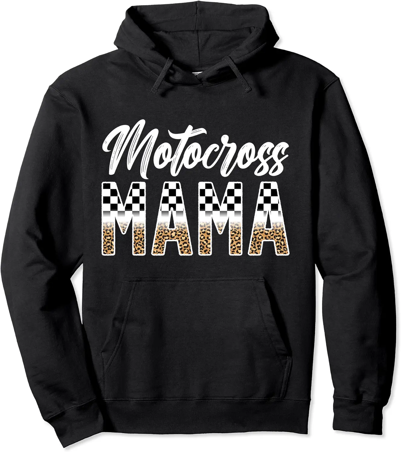 Motocross Mama Leopard Motocross Rider Mom Moto Mom Pullover Hoodie - 33B0C28TFBXV