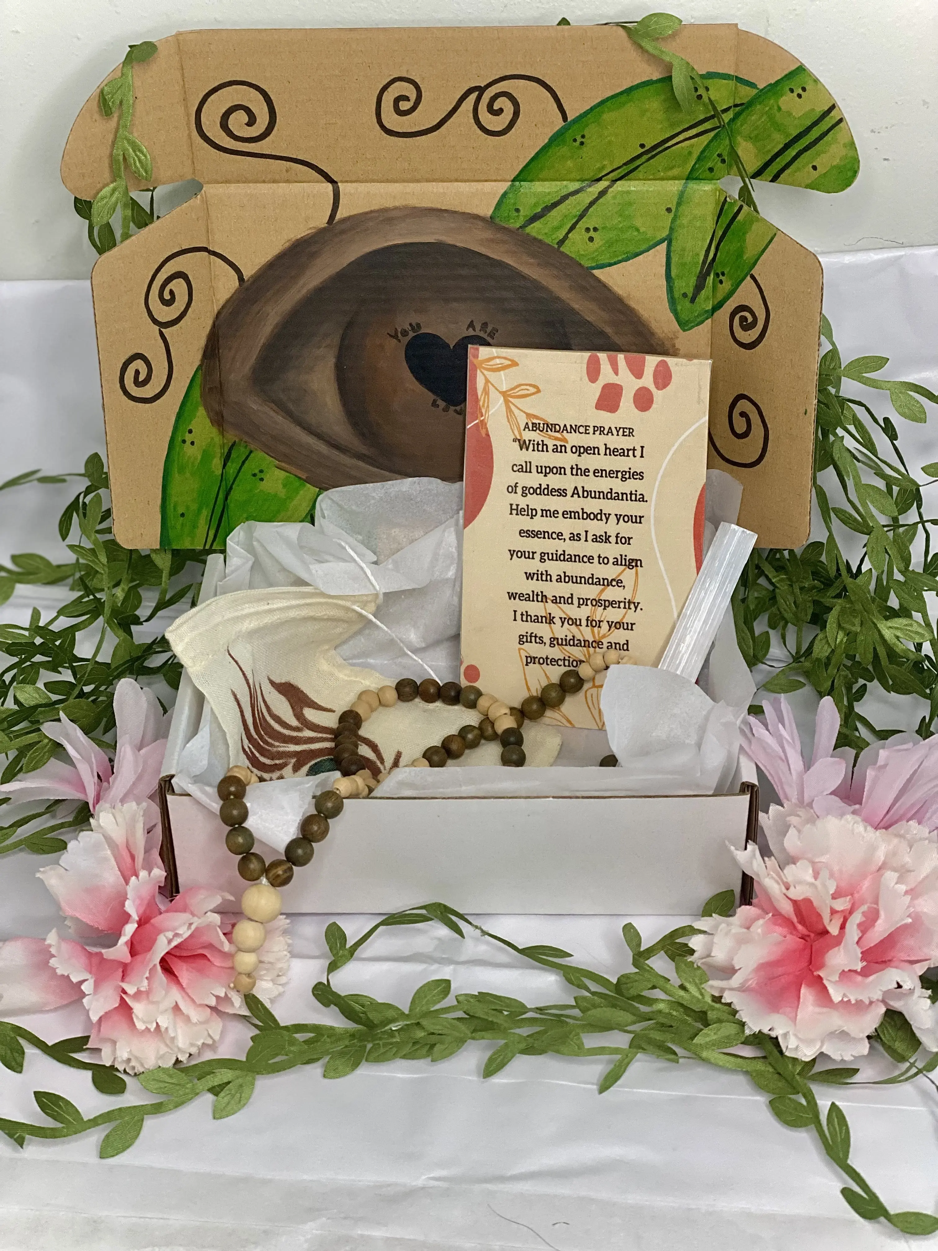 “Abundantia” Reiki Infused Natural Wood Abundance/Prayer Beads