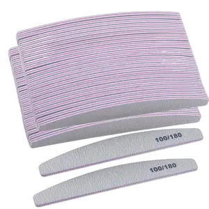 Double-sided Nail File, 10pcs/set 100/180 Grit Nail File, Professional Nail Polishing Tool, Manicure & Pedicure Tool for Home & Salon Use, Nail File Kit
