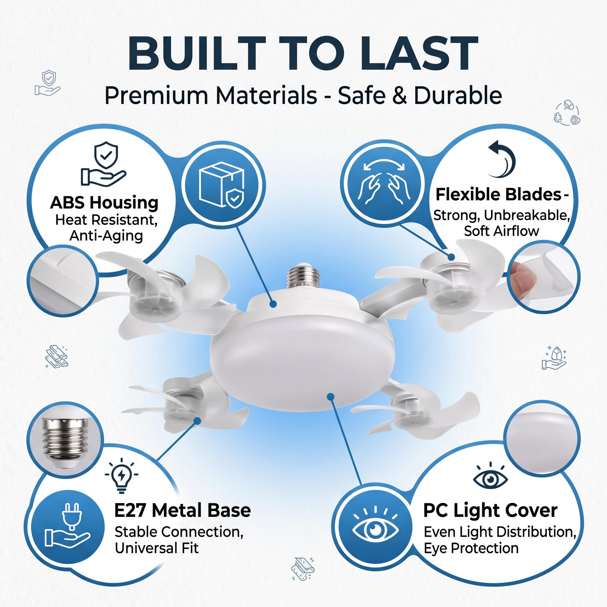 【Summer Sale Deals】2026 New E27 Socket Ceiling Fan Light - 2-in-1 Silent LED Fan with Remote Control, Energy-Saving Cooling & Lighting Combo for Home Bedroom,dorm essentials,home decor,home essentials,camping essentials 【Summer Sale Deals】2026 New E27 Socket Ceiling Fan Light - 2-in-1 Silent LED Fan with Remote Control, Energy-Saving Cooling & Lighting Combo for Home Bedroom,dorm essentials,home decor,home essentials,camping essentials
