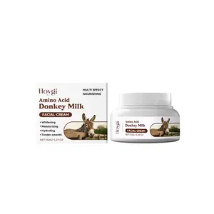 Hoygi Donkey Milk Facial Moisturizer Cream, 150g Box, Gentle Nourishing Face Skin Care, Improves Roughness and Dryness, Daily Skincare