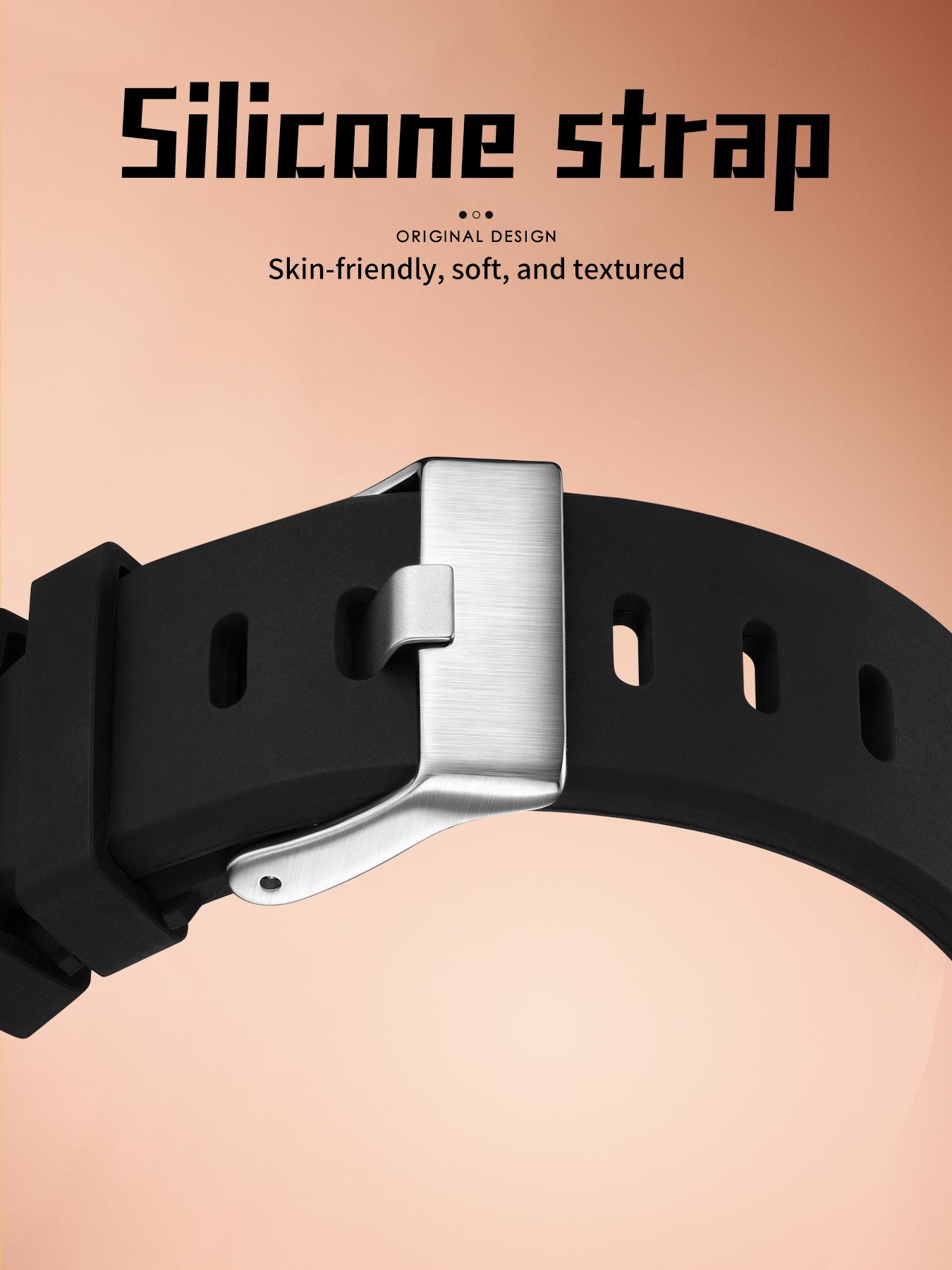 [0407] Fashion Luxury Men's Large Dial Date Multi-Function Quartz Sports Chronograph Watch, Water-Resistant Silicone Strap Design, Ideal Gift for Christmas, Birthdays, Boyfriend, Husband, Valentine's Day, Father's Day, and Weddings.712