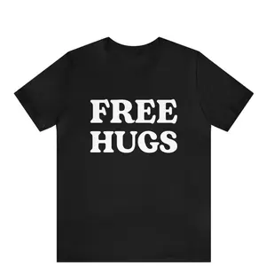 Free Hugs Shirt, Friendly T-shirt, Sarcastic T-shirt, Humor Shirt Women Men, Hug Shirt, Funny Extrovert Gift, Hugger Gift Shirt, Sarcasm Tee, Shortsleeve, Knit