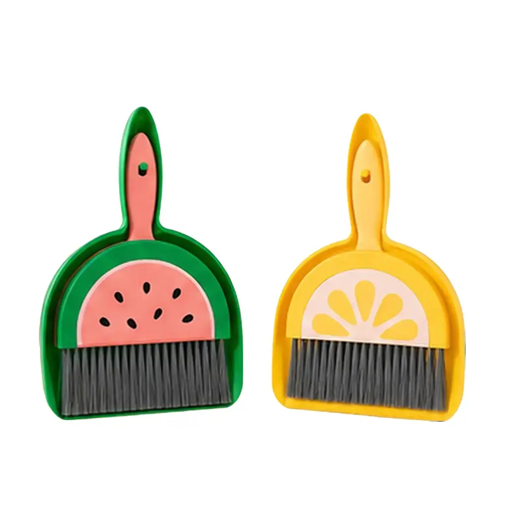 Mini Desktop Broom & Dustpan Set, Kid-Friendly Crumb Sweeper for Desks and Tables, Back to School Dorm Essentials, Cute Desk Accessories
