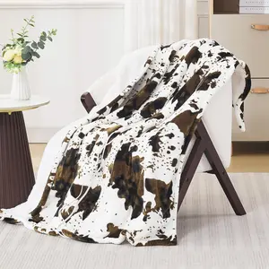 Brown  Heated Throw Blanket, Electric Blanket with 6 Heat Settings & 1-12H Timer, Cozy Soft Flannel Sherpa, Machine Washable, Warm  for Women, 50"x60"