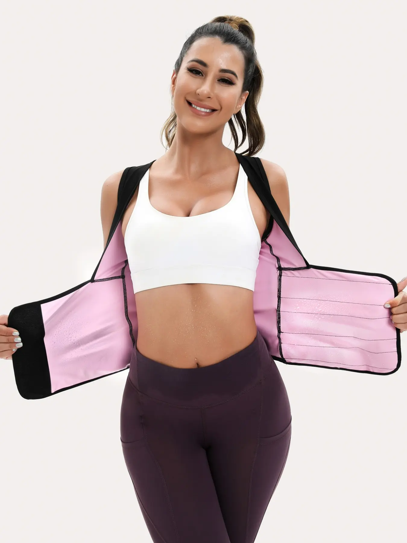 Women's Waist-Cinching Sauna Vest, Breathable Workout Top for Yoga, Gym & Fitness Training, Compression Tops