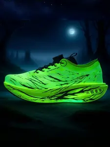 Parent - Child White - Black Luminous Running Shoes, Tech Sports Style, Breathable Mesh Material, Luminous & Eye - catching, Light Up Shoes, Comfortable on Feet, Ideal for Parent - Child Night Running & Daily Outings