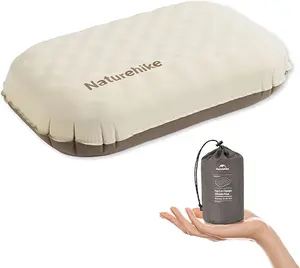 Naturehike 5.7oz Ultralight Inflatable Foam Pillow, Ergonomic Adjustable Travel Camping Pillow for Hiking & Backpacking, Easy-Clean & Compact Design portable Hiking Essentials