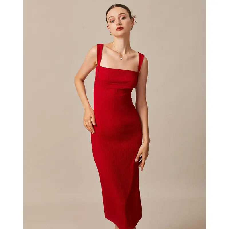 red midi dresses - TikTok Shop