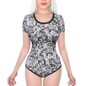 Littleforbig Adult Baby & Diaper Lover (ADBL) Cotton Romper Kawaii Cosplay CostumeOnesie Pajamas Bodysuit - UwU Onesie