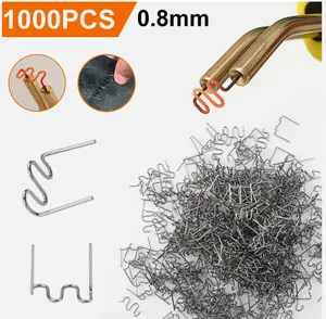 1000Pcs 0.8mm Hot Staples Plastic Welding Wave Stapler for Car Bumper Repair Kit