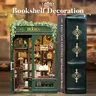 [OWL Bookstore] Book Nook Kit, DIY Miniature House Kit for Bookshelf Decor, Book Nook Kit for Adults & Beginners, 3D Wooden Puzzle Dollhouse, Ideal Gift for Family and Friends, DIY Building Model