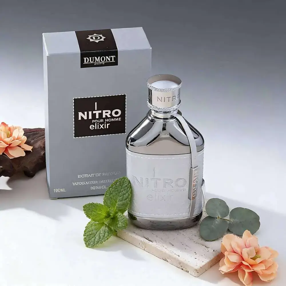 Dumont Nitro Elixir Pour Homme Eau de Parfum Spray, 3.4 Ounce