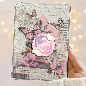Celestial Twin Dragons – Dancing Through Cotton Candy Skies Kindle Grip Book Lover Cute Kindle Accessories Phone Holder PopSocket Phone Grip Magnetic Pop Socket Phone Grip