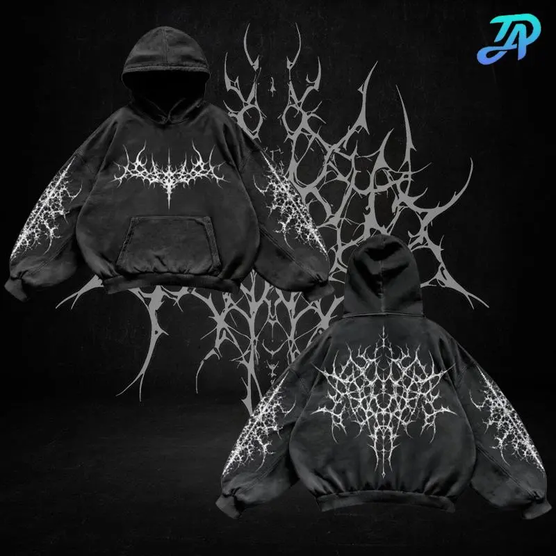 Gothic God Is Not Dead Premium Hoodie Vintage Graphic Acid Washed Oversized Hoodie, Aesthetic Streetwear, 2k Clothing, Menswear Oversized Tops, Gym Clothing, Gothic y2k Hoodie, Top Women and Men Made In USA