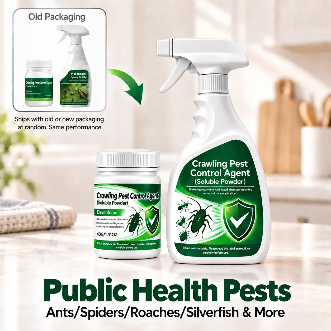 Enhanced Household Insecticidal Spray Kit - Home Supplies for Bed Bugs, Ants, Roaches, Spiders, Centipedes, Larvae & 40+ Pests, Odorless, Pet & Family Safe (When Used As Directed), 1 Gal Ready-to-Use Mixture, For Indoor-Outdoor, Storage Room & Crack Areas