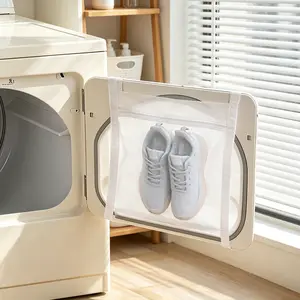 Shoe Drying Bag | Reusable Sneaker Drying Mesh Bag with Zipper & Strap | For Washing Machine & Most Dryer Doors | Fits Shoes & Clothing