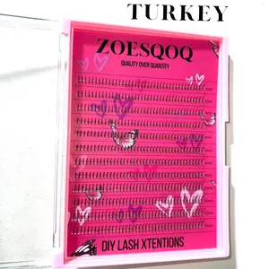 ZoesQOQ Bottom Xtensions - High-Quality Plant Fiber, 6mm-10mm Length for Fuller and Dramatic Look - Lash, Eyelashes