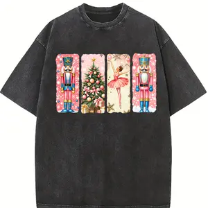 Comfort Colors® Nutcracker Christmas Shirt, Women's Holiday Tee, Watercolor Holiday Shirt, Festive Christmas Shirt, Holiday Party Shirt