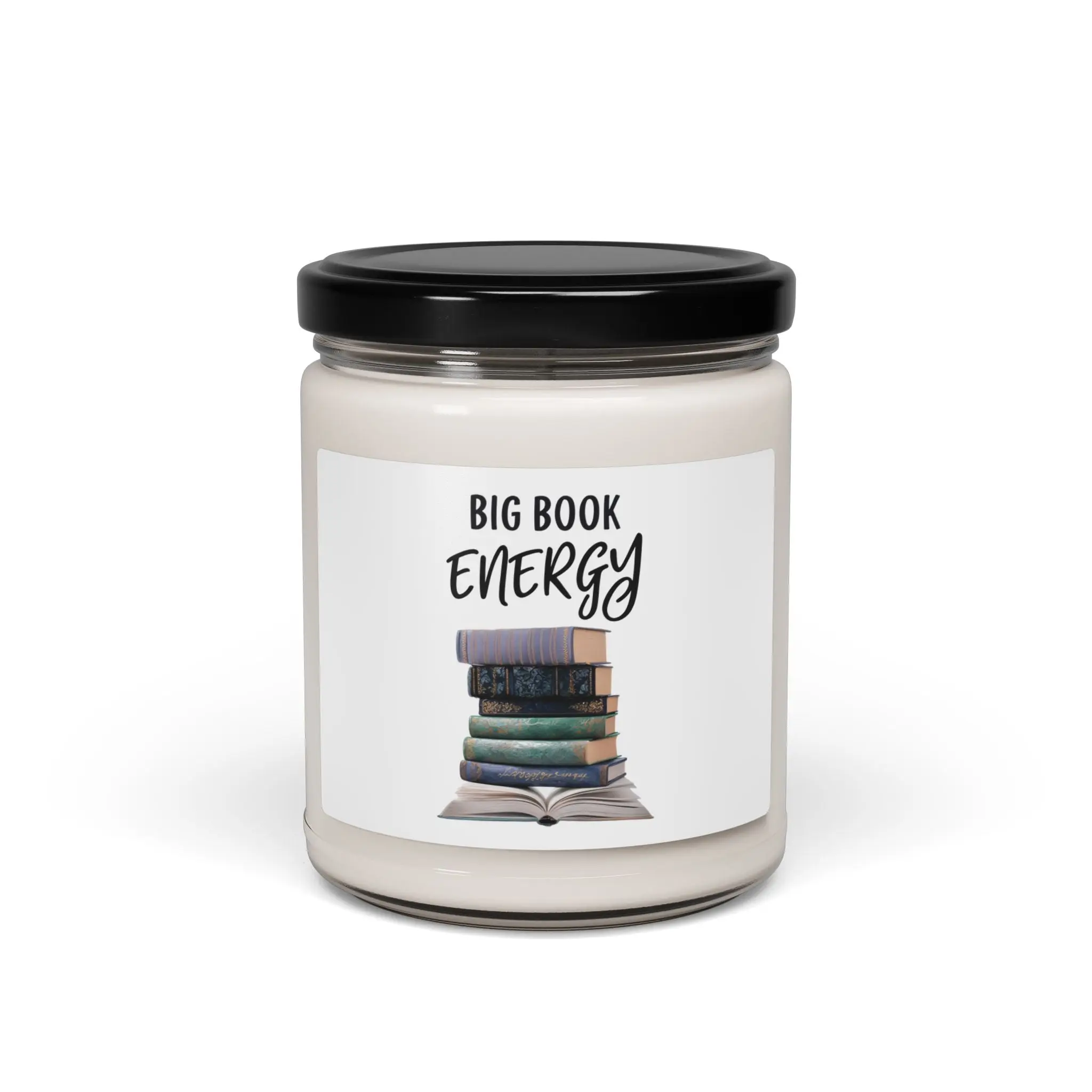 Big Book Energy Scented Soy Candle - 9oz Romance for Book Lovers