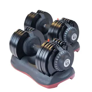 Body-Solid Tools Adjustable Dumbbell Set, 11 lb. to 66 lb.
