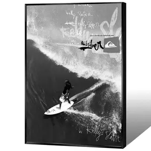 Surfing Wall Art Print, Kelly Slater Decor, Ocean Theme Poster, Sports Room Decor, Gift for Surfer, Beach House Wall Art